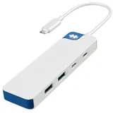 Hyper HyperDrive Flex 4 Dockingstation USB-C Combo Hub weiß/blau