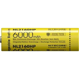 Nitecore NL2160HP 21700 6000 mAh 20 A Hochleistung IPX6