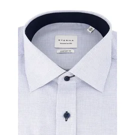 Eterna Herren Hemd blau meliert Comfort Fit, blau, NOS