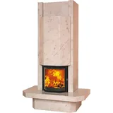 Marmorkamin 1/15.2 8 kW - Estremoz poliert - Rad. 600/57 K ECOplus