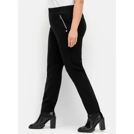 sheego Schlupfhose in schwarz | Gr.: 58