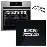 Herdset AEG Einbau Backofen mit Küppersbusch Induktionskochfeld - autark, 60 cm