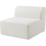 [en.casa] - Sofa-Modul Hurvas Mittelelement Bouclé Cremeweiß