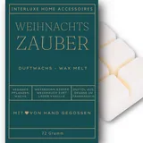 Interluxe Duftwachs Duft Weihnachtszauber angenehm duftend Waxmelt 100% pflanzlich Duftwachswürfel Wachs mit Duftöl Waxmelt Duftblock Duftwachsblock