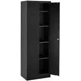Tectake Brandon Aktenschrank 60 x 40 x 180,5 cm schwarz