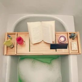 Intirilife Badewannenablage in Bambus - Gr.: onesize