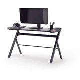 MC Racing Gaming Tisch mit LED Beleuchtung RGB Gaming Schreibtisch MDF Carbon Look, Basic 3