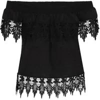 IZIA Bluse Boho schwarz M