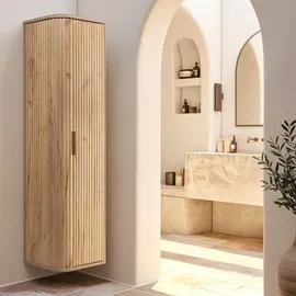Rodan Hochschrank 139 x 35,5 x 31,5 cm Braun/Gold Holz