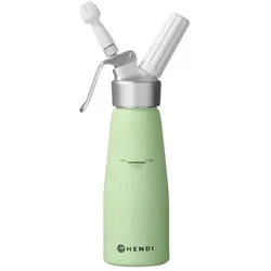 Sahnespender, HENDI, 0,5L, Pastellgrün + 24 Sahnekapseln (N2O)
