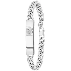 Lucardi Armband Stahl Herrenschmuck   Damen 