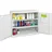 stumpf metall Stumpf Umweltschrank BP-2 lichtgrau + 2 Auffangwannen durchgehend - 7597007