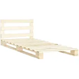 vidaXL Palettenbett Massivholz Kiefer 100x200 cm619009