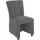 exxpo - sofa fashion Sessel Costa Hochlehnsessel mit Rollen 52 x 95 x 71 cm grau