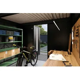 Wolff Finnhaus Premium Metall Gartenhaus Hakon 3030 Anthrazit