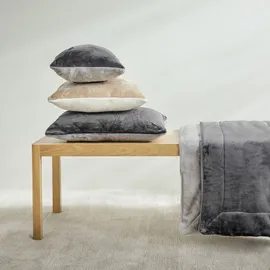 s.Oliver Kissenbezug double soft 40 x 40 cm Grau