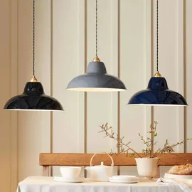 Anglepoise Original 1227 Messing Midi Wide Pendelleuchte, grau