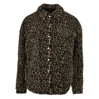 URBAN CLASSICS Aop Sherpa Überhemd Dark Taupe Leo S
