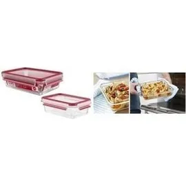 Emsa Frischhaltedose CLIP & CLOSE 6,8 cm hoch transparent 0,7 l, 1 St.