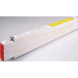 Stabila Gliedermaßstab Type 717 Weiß/Gelb 2 m