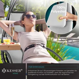 Kesser Schwebeliege mit Sonnenschirm 194 x 100 x 200 cm Grau