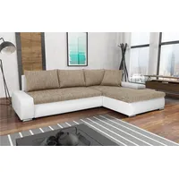 Beautysofa Ecksofa TEO mit Schlaffunktion, Schlafecke - Sofa Webstoff