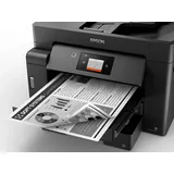 Epson EcoTank ET-M16600 4-in-1 Mono Tinten-Multifunktionsgerät (Kopie, Scan, Fax, A3, ADF, Full-Duplex, WiFi, Ethernet, Display, USB 2.0), großer Tintentank, hohe Reichweite, niedrige Seitenkosten