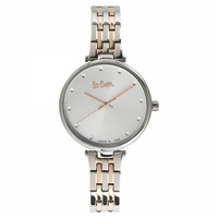 LeeCooper Uhr LC06329.530 elegante Damen Armbanduhr bicolor silber- und roségold
