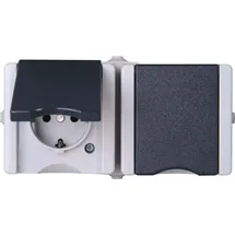 Kopp Schuko-Steckdose 2-fach Grau 1 St.