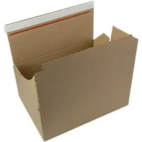 TransPak Automatikkarton Wellpappe L326xB236xH140mm einwellig braun