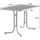 Sieger Boulevard-Klapptisch mit mecalit-Pro-Platte 115 x 70 x 72 cm graphit/schieferdekor anthrazit