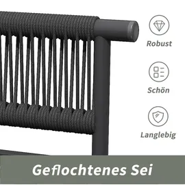 stilvora Gartenlounge-Set 6-tlg. Grau
