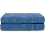 Komfortec Saunatuchset 80 x 200 cm blau 2 St.
