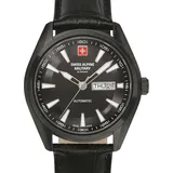 Swiss Alpine Military 7090.2577 Automatik Herrenuhr 43mm 10ATM - Schwarz/Schwarz