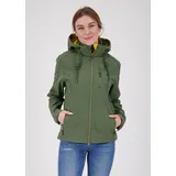 Ankerglut Softshelljacke mit abnehmbarer Kapuze Übergangsjacke Windbreaker #ankerglutfreude, oliv, 40