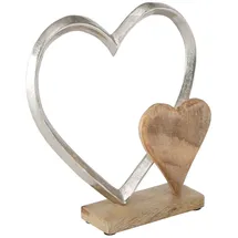 Boltze Dekoaufsteller Carolyn Aluminium 28 cm x 23 cm