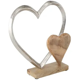 Boltze Dekoaufsteller Carolyn Aluminium 28 cm x 23 cm