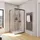 Schulte Duschkabine Corner Eckeinstieg mit Schiebetüren, Montage auf Duschwanne oder Fliese, 4mm Esg Sicherheitsglas, Höhe: 180 cm, 90 x 90 cm, P... - Schwarz