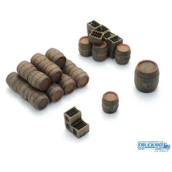 Artitec Fertigmodell LKW-Ladung Holzbierfässer 387.640