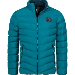 Steppjacke LPO "GILMOUR III Men", Herren, Gr. M (50), blau (navy), 100% Polyester, sportlich, Langarm mit innenliegendem Gummizug, Jacken, auch in Großen Größen erhältlich