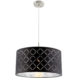Hänge Leuchte Wohn Schlaf Zimmer Beleuchtung Decken Lampe grau silber im Set inkl. LED Leuchtmittel