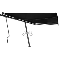 VidaXL Standmarkise Manuell Einziehbar 400x300 cm Anthrazit