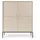 moeblo Kommode Melody I 104 x 125 x 39 cm Beige / Schwarz