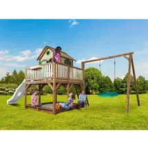 Axi Spielhaus Liam mit Sandkasten und Nestschaukel Braun
