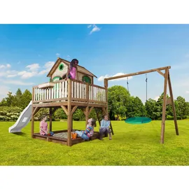 Axi Spielhaus Liam mit Sandkasten und Nestschaukel Braun