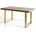 120-220 x x 80 Eiche beige/gold