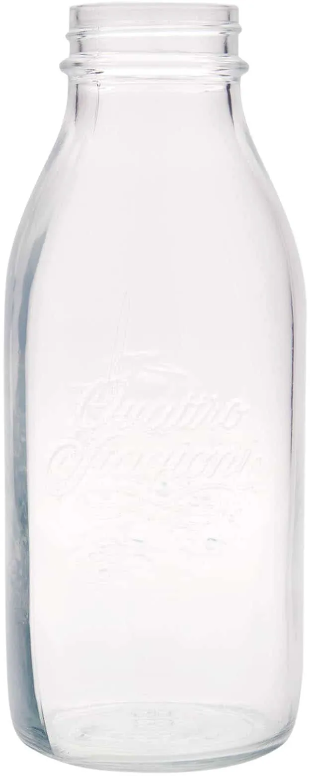 1.000 ml Bottiglia di vetro 'Quattro Stagioni', imboccatura: a vite