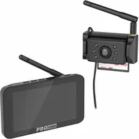 ProUser DRC5040 Funk-Rückfahrvideosystem IR-Zusatzlicht, Abstandshilfslinien Saugnapf, Kennzeichenhalter Schwarz