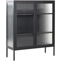 Beliani Vitrine - Buffetschrank, LERRYN 90 x 35 x 111 cm