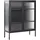 Beliani Vitrine - Buffetschrank, LERRYN 90 x 35 x 111 cm